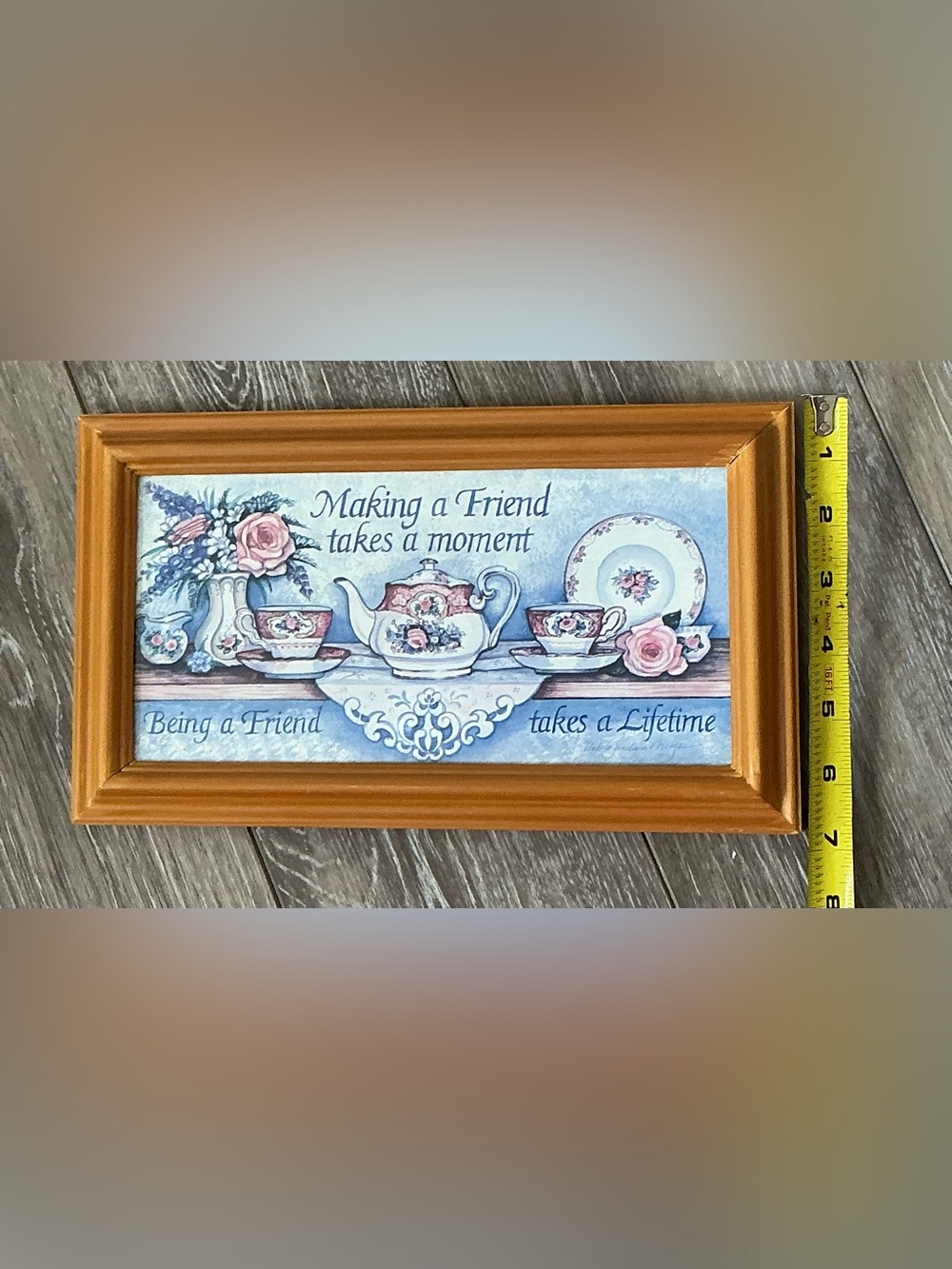 Vintage FIGI Graphics Decor Accents for Home Making A Friend Sweet Wall Hanging